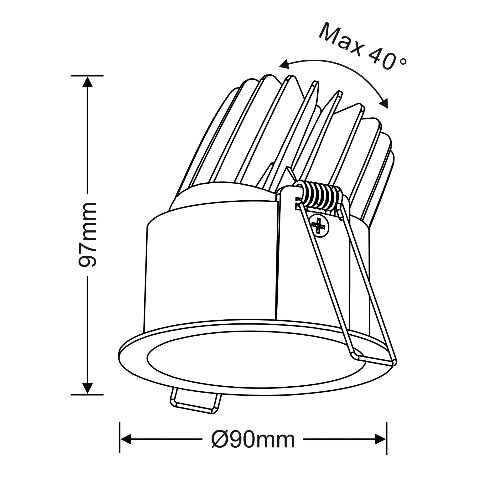Bibi 15 Recessed Ceiling Luminaires Dlux Round Recess Ceiling